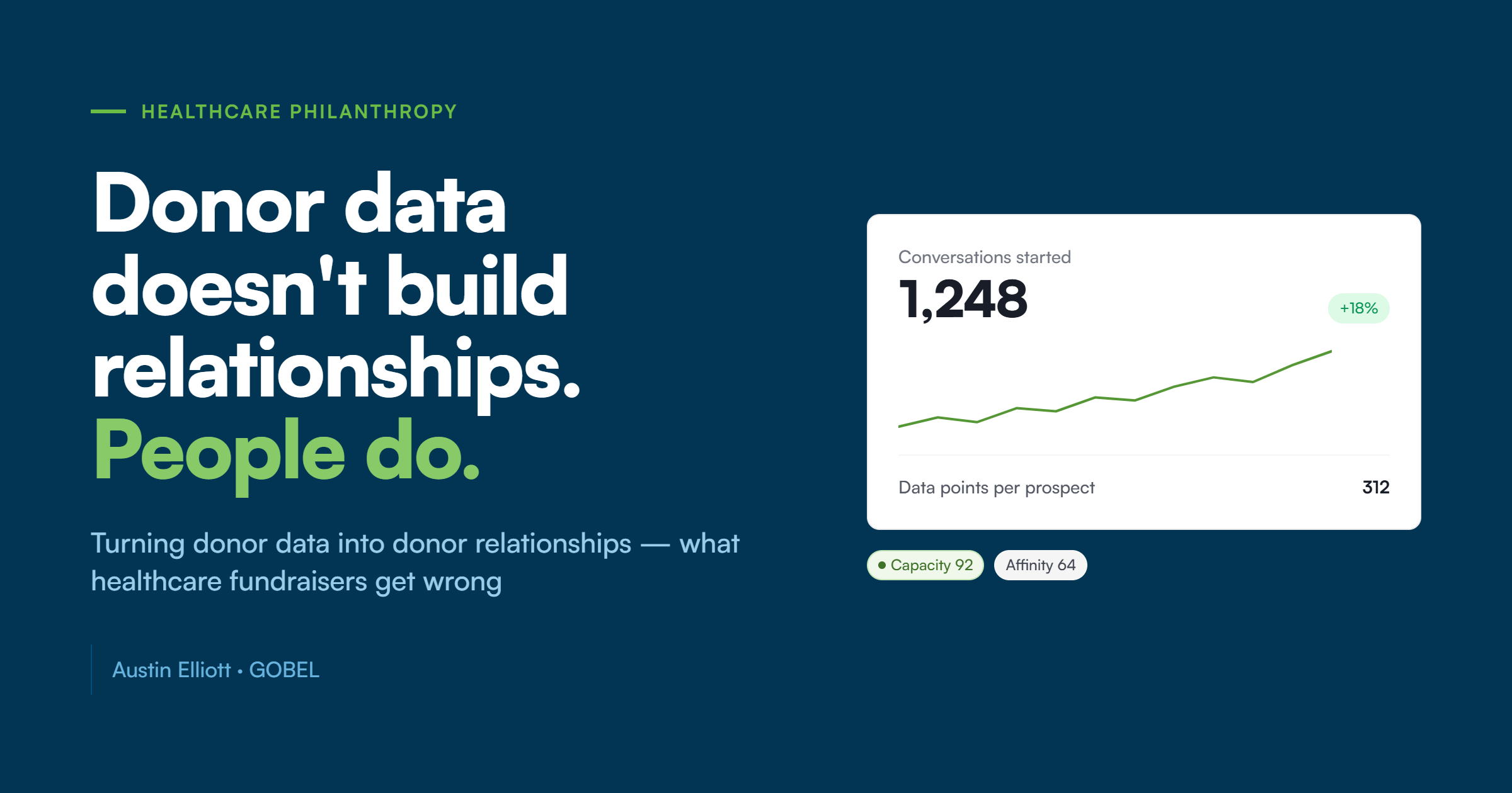 Turning Donor Data Into Donor Relationships: What Healthcare Fundraisers Get Wrong